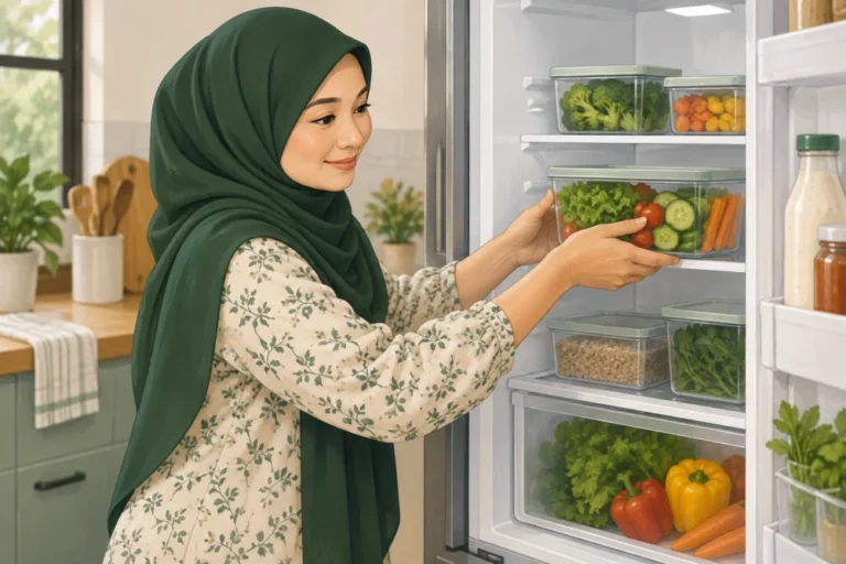Ilustrasi menyimpan